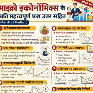 इकोनॉमिक्स (माइक्रो इकोनॉमिक्स ) प्रथम सेमेस्टर