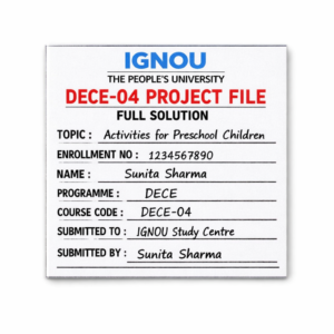 DECE-4 Project File With Full Solution