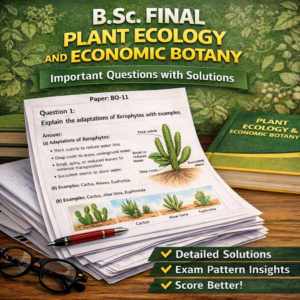 B.Sc. Final Plant Ecology and Economic Botany